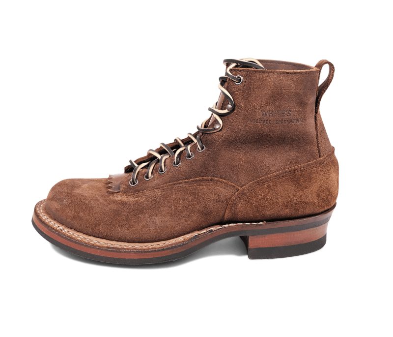 White's Boots | The Original 350 Cutter-Distress Roughout - Click Image to Close