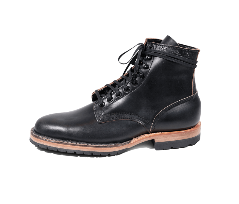 White's Boots | MP-Sherman Plain Toe (Half Lug)-Black Chromexcel