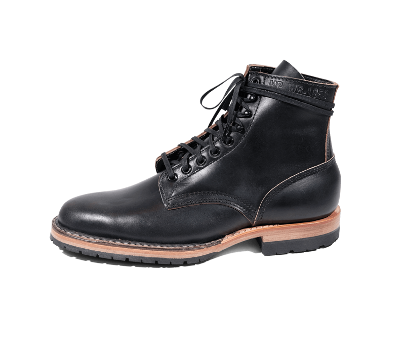 White's Boots | MP-Sherman Plain Toe (Half Lug)-Black Chromexcel - Click Image to Close