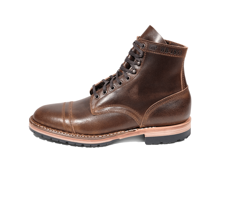 White's Boots | MP-Sherman Toe Cap (Half Lug)-Cinnamon Waxed Fle