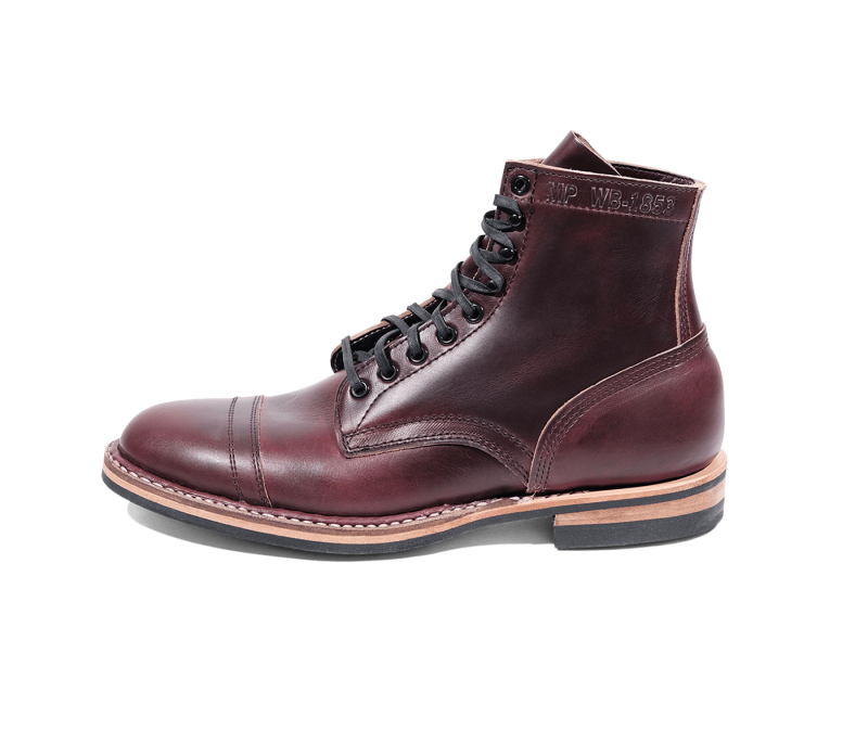 White's Boots | MP-Sherman Toe Cap (Dainite Sole)-Burgundy Chrom