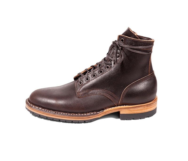 White's Boots | MP-Sherman Plain Toe (Half Lug)-Dark Brown Waxed - Click Image to Close