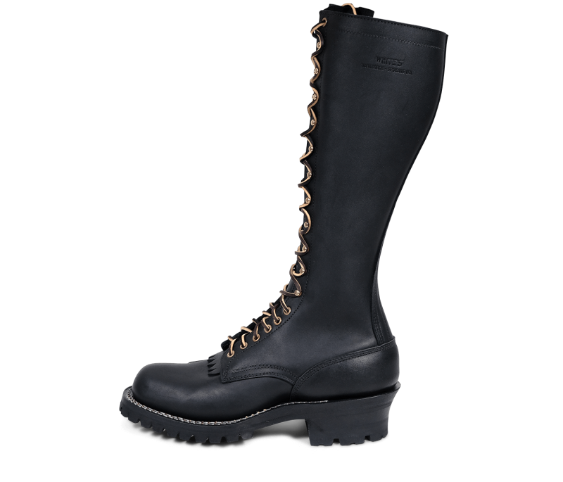 White's Boots | The Lineman (Nail Bottom Construction)-Black - Click Image to Close