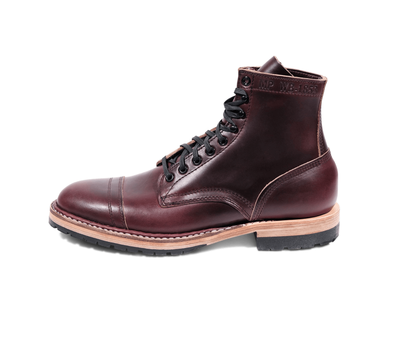 White's Boots | MP-Sherman Toe Cap (Half Lug)-Burgundy Chromexce