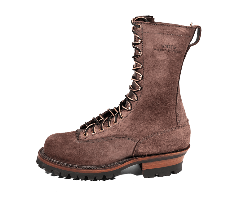 White's Boots | The Original Smokejumper Lace-to-Toe-Brown Rough - Click Image to Close