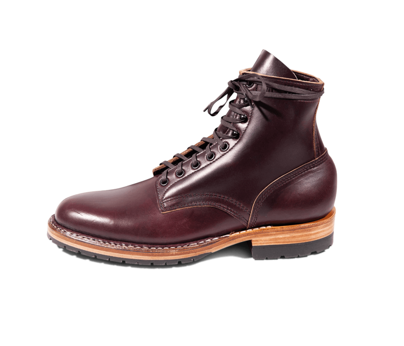 White's Boots | MP-Sherman Plain Toe (Half Lug)-Burgundy Chromex