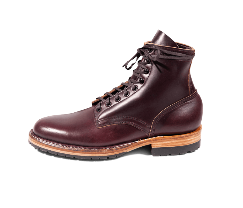 White's Boots | MP-Sherman Plain Toe (Half Lug)-Burgundy Chromex - Click Image to Close