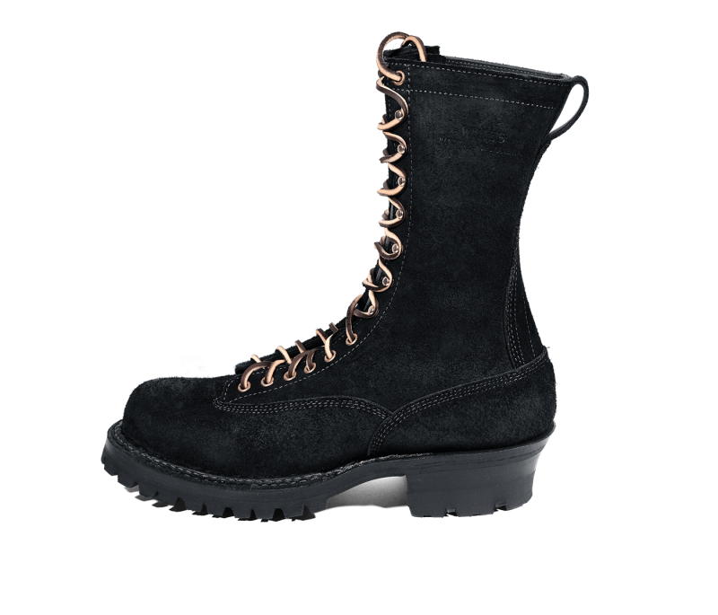 White's Boots | The Original Smokejumper Lace-to-Toe-Black Rough