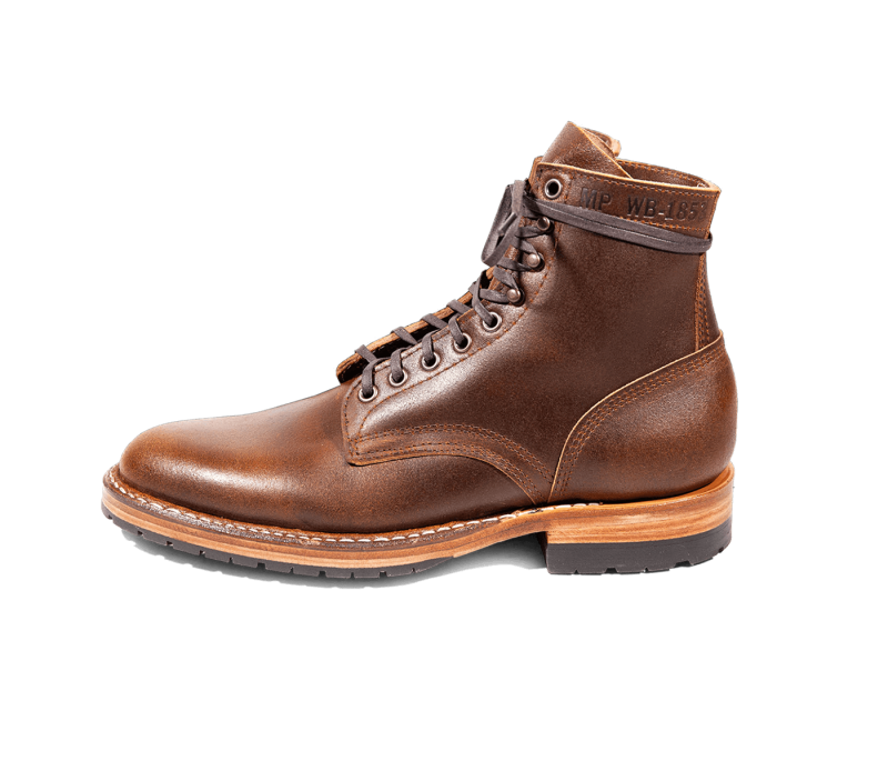 White's Boots | MP-Sherman Plain Toe (Half Lug)-Cinnamon Waxed F - Click Image to Close