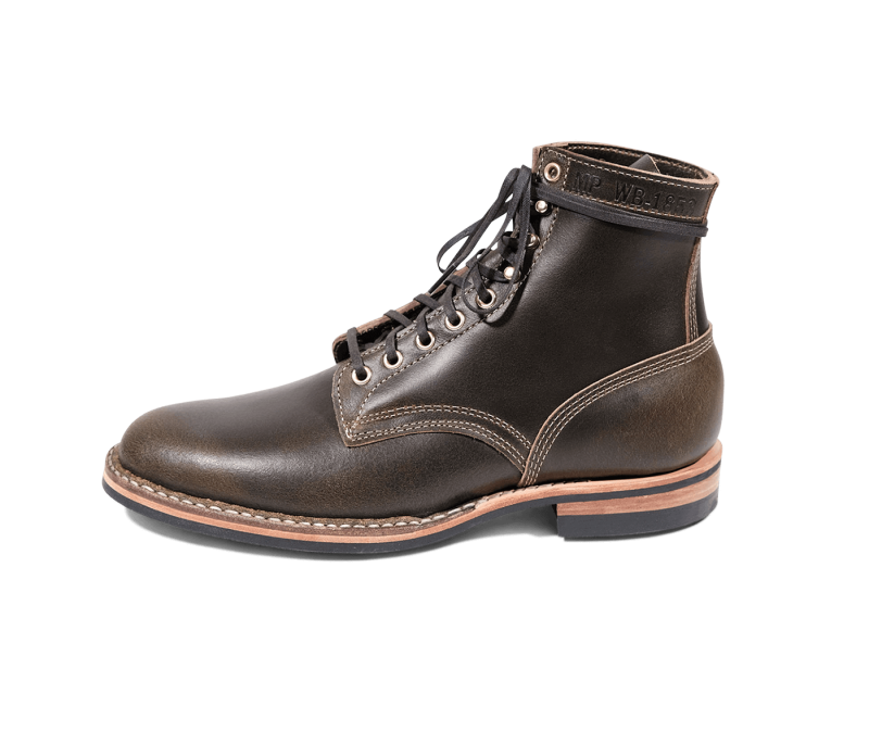 White's Boots | MP-Sherman Plain Toe (Dainite Sole)-Olive Waxed