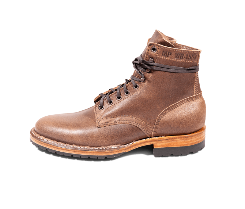 White's Boots | MP-Sherman Plain Toe (Half Lug)-Natural Waxed Fl